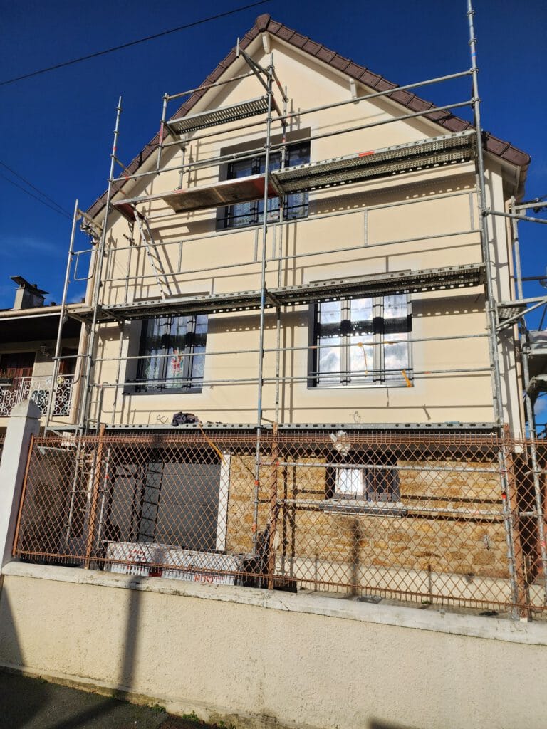 isolation thermique par l'exterieur chantier gagny