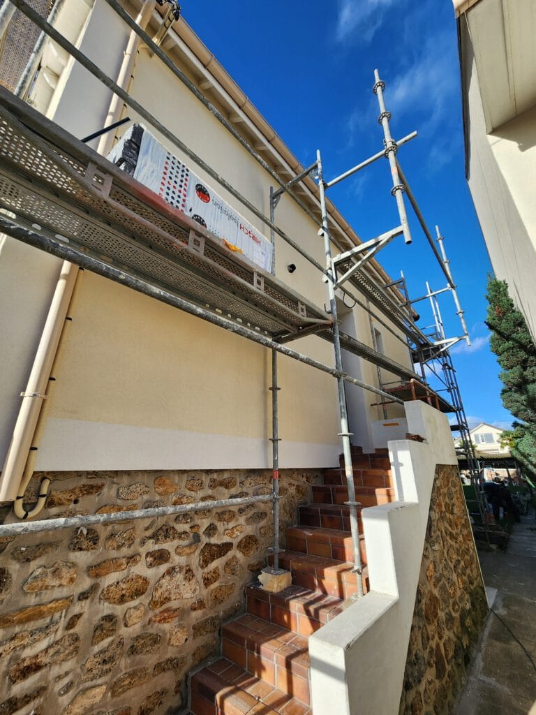 isolation thermique par l'exterieur chantier Gagny