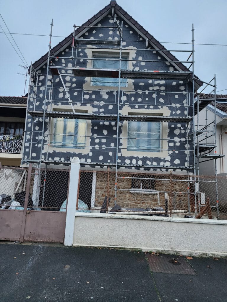 isolation thermique par l'exterieur chantier Gagny