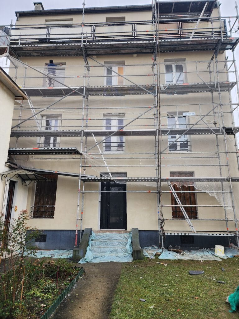 chantier isolation thermique exterieur St Maur des Fossés