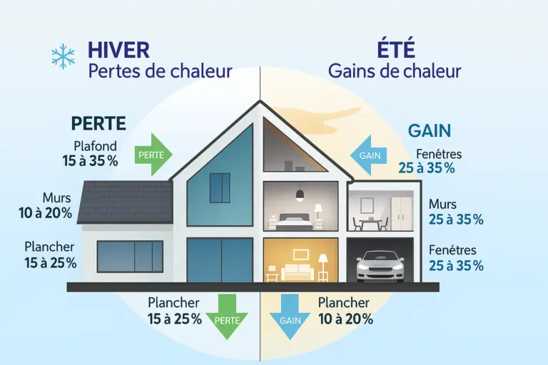 illustration isolation maison