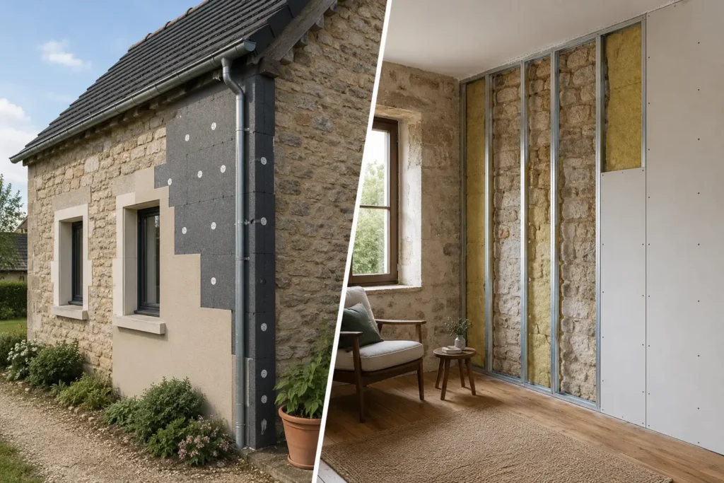 ITE ou ITI quelle solution pour un mur ancien