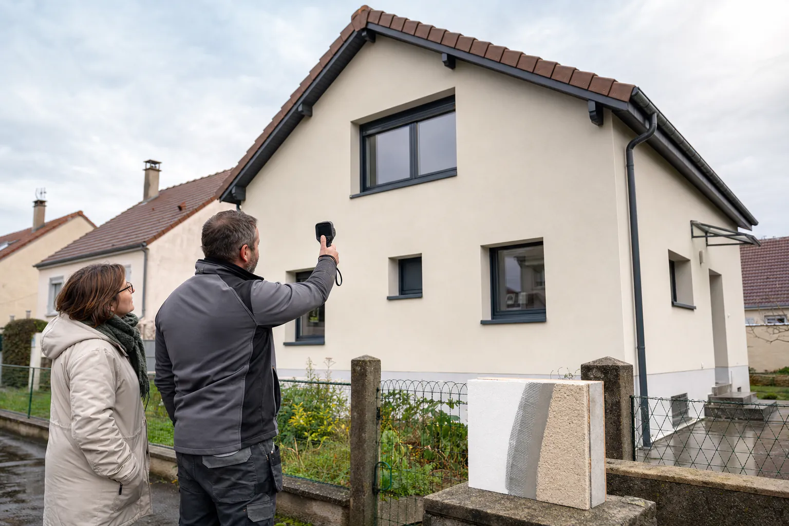 Contrôle thermique d'une maison isolée par l'extérieur dans le 77 après rénovation de la façade