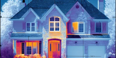Thermographie infrarouge détection ponts thermiques façade maison — Cobatis SM